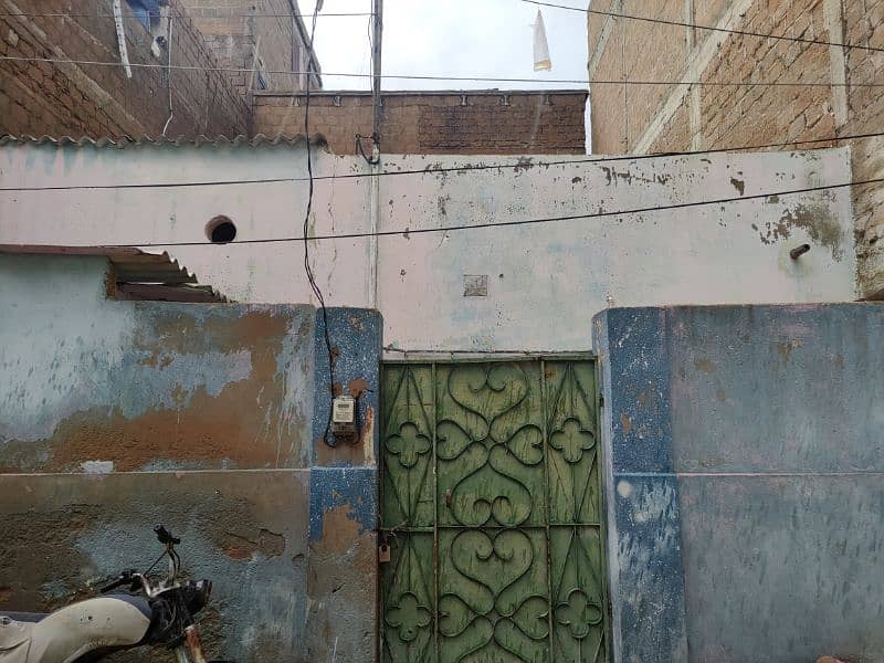 80 square Yards Demolished condition House For sale approx 90Sq Karachi ...