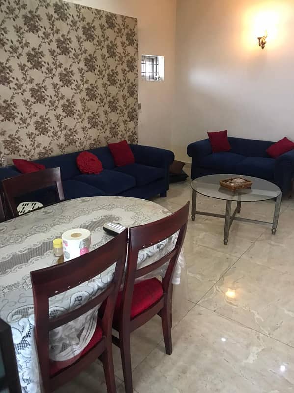 Dha Lahore Kanal Fully Furnished Upper Portion Is Available For Rent